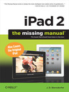 Cover image for iPad 2:  the Missing Manual